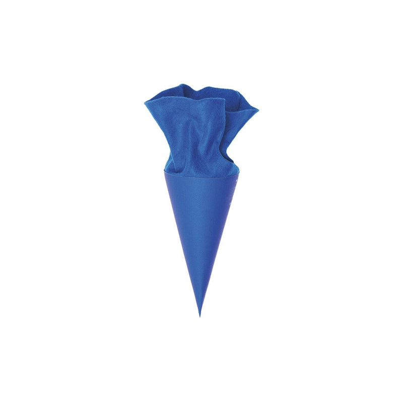 Schultüte mit Filzverschluss, 20 cm, Royalblau, FSC Recycled