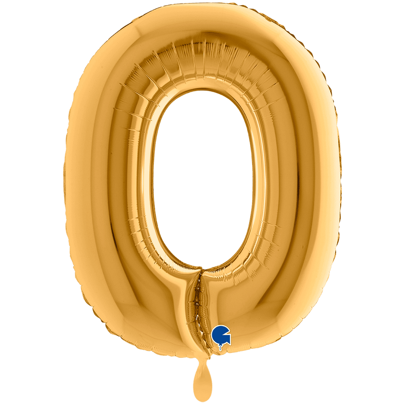 Buchstabenballon O XXL - Gold