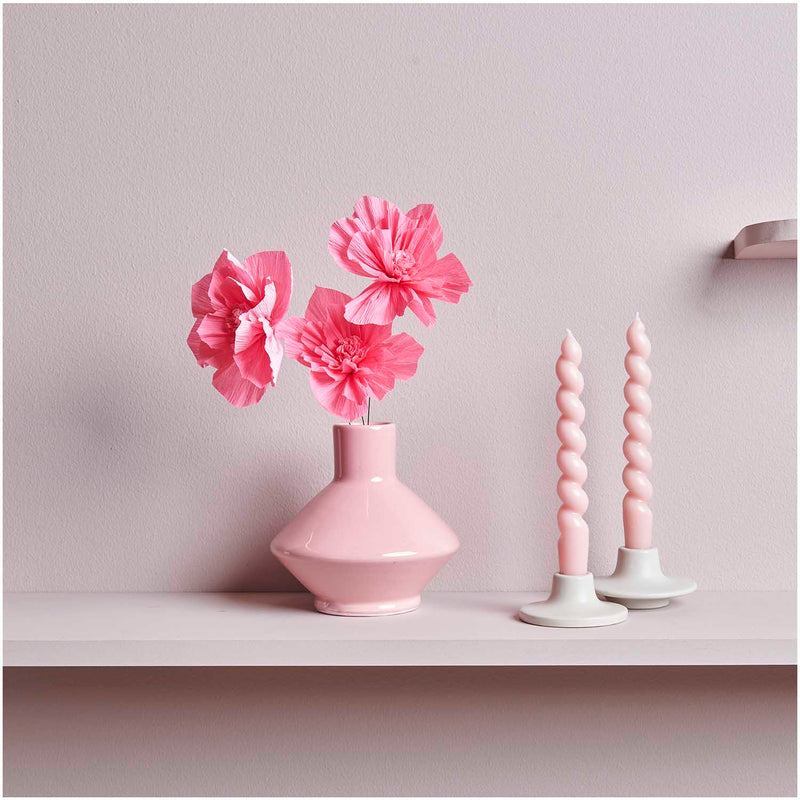 Krepppapier Blüten, Neon Pink, S, FSC MIX