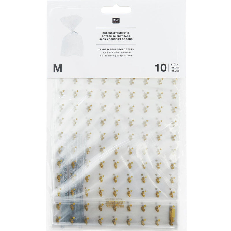 KEKSTÜTEN GOLDENE STERNE 10 STÜCK 144x240mm