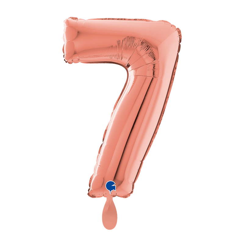 Zahlenballon 7 XL - Rose Gold