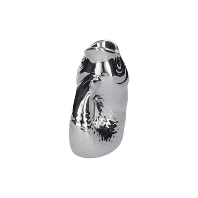MONSIEUR CARAFON, FISCH, KERZENHALTER XS(H12,7 CM), SILBER
