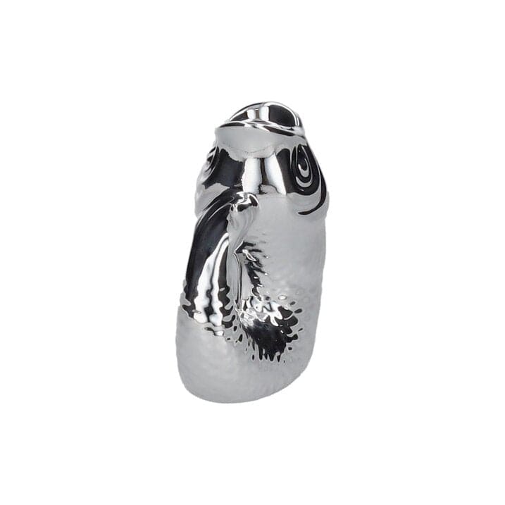 MONSIEUR CARAFON, FISCH, KERZENHALTER XS(H12,7 CM), SILBER