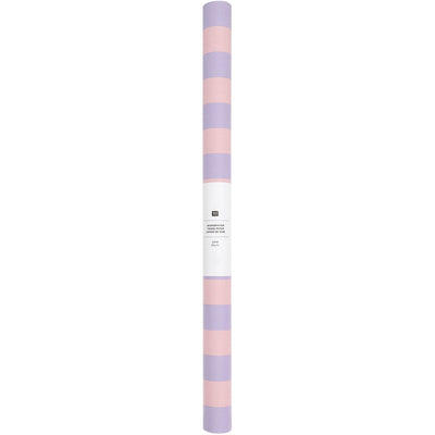 SEIDENPAPIER STREIFEN ROSA-FLIEDER 50X365CM AUF DER ROLLE