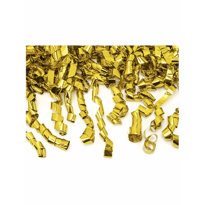 Konfettikanone - 40cm - Metallic - Luftschlangen - Gold