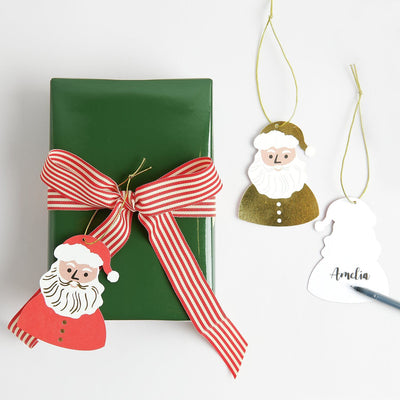 PAPER POETRY GESCHENKANHÄNGER WEIHNACHTSMANN 8 STÜCK