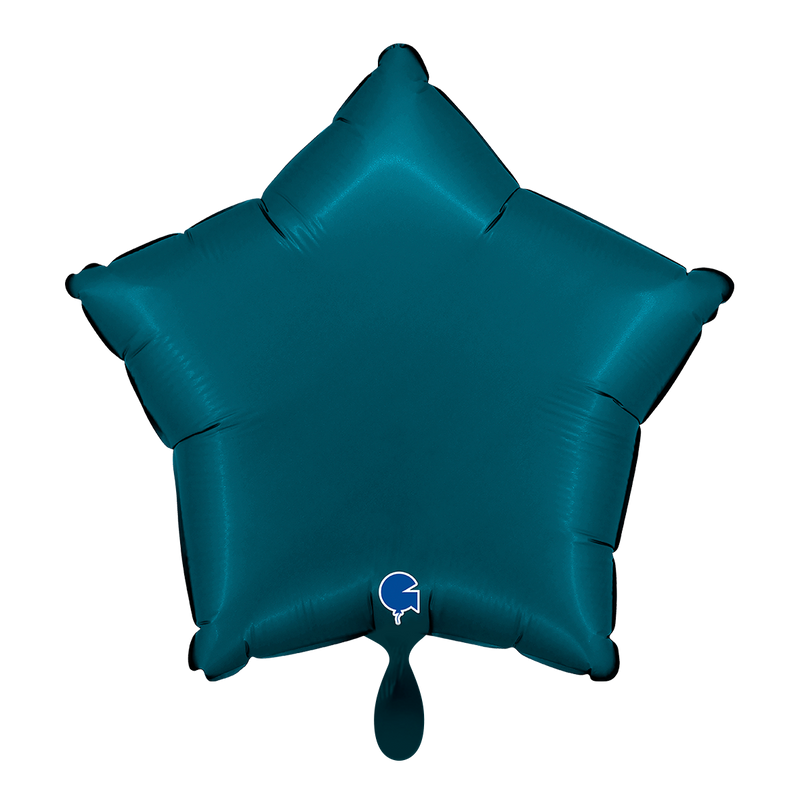Sternballon Satin Petrol Blue