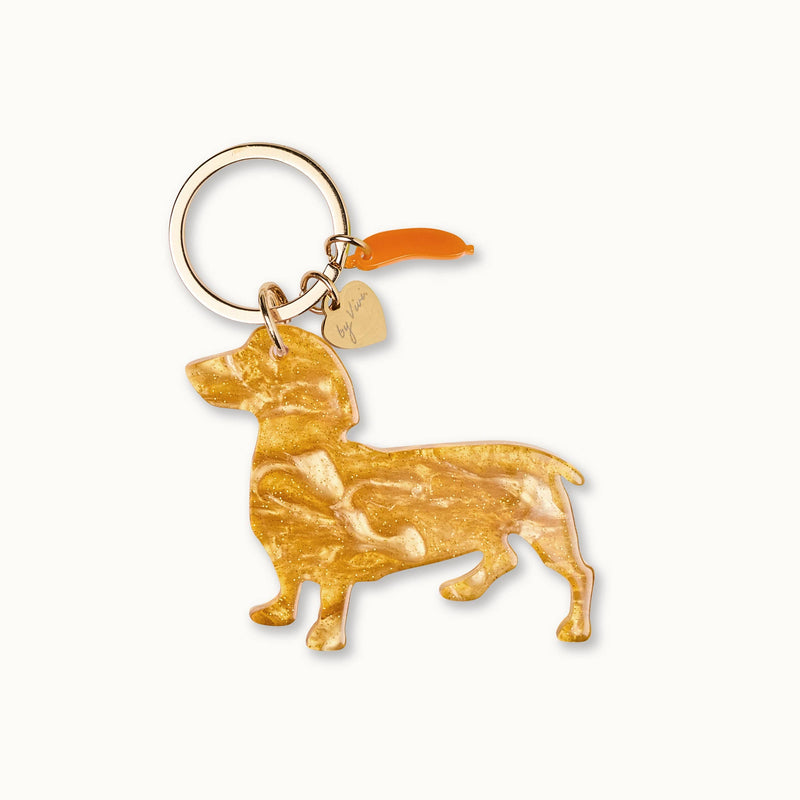 by Vivi. - Schlüsselanhänger Sausage Dog Herbert