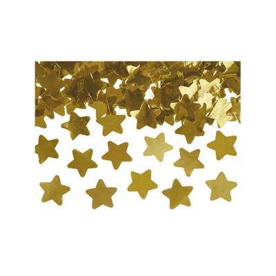 Konfettikanone XL - 60cm - Metallic - Stars - Gold