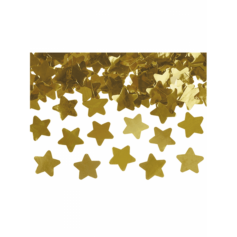 Konfettikanone XL - 60cm - Metallic - Stars - Gold