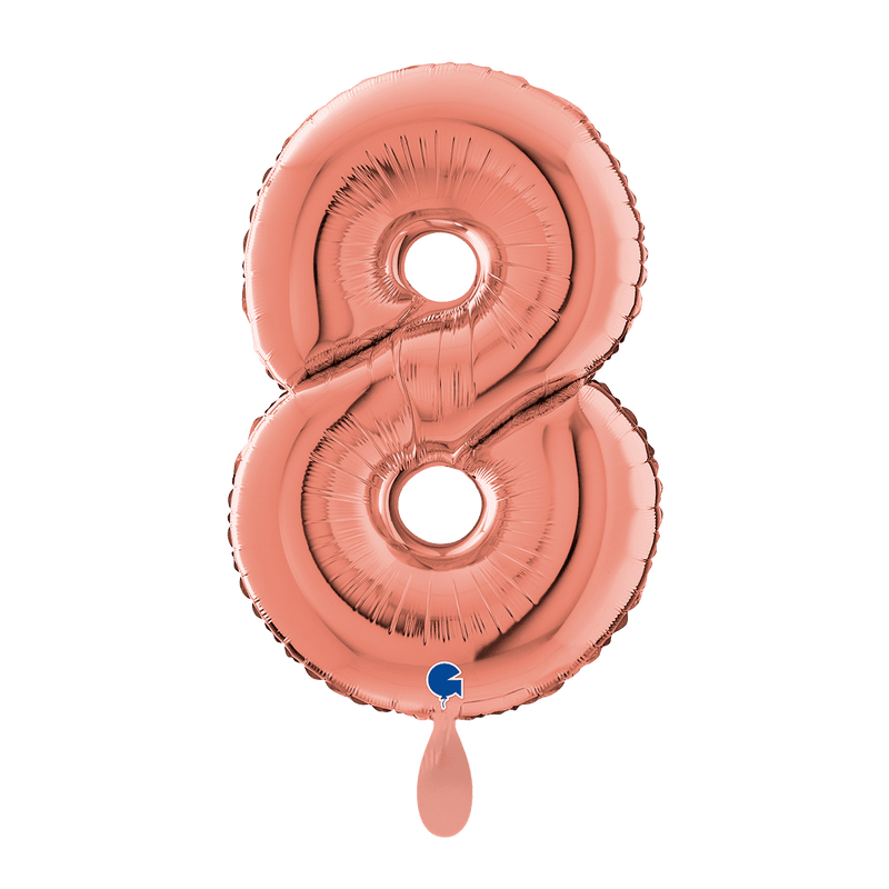Zahlenballon 8 XL - Rose Gold