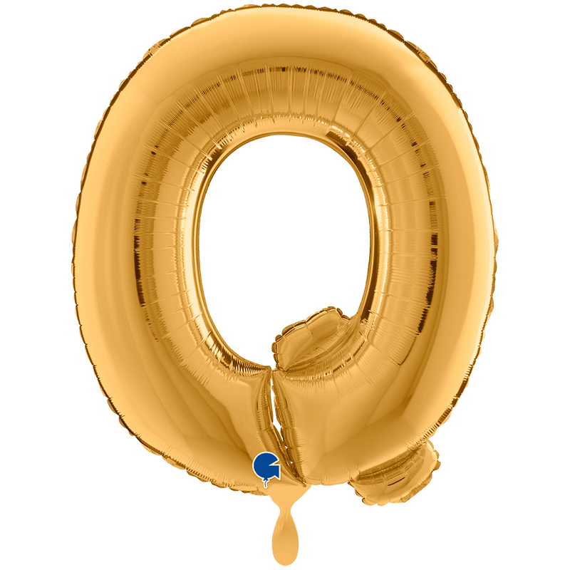 Buchstabenballon Q XXL - Gold