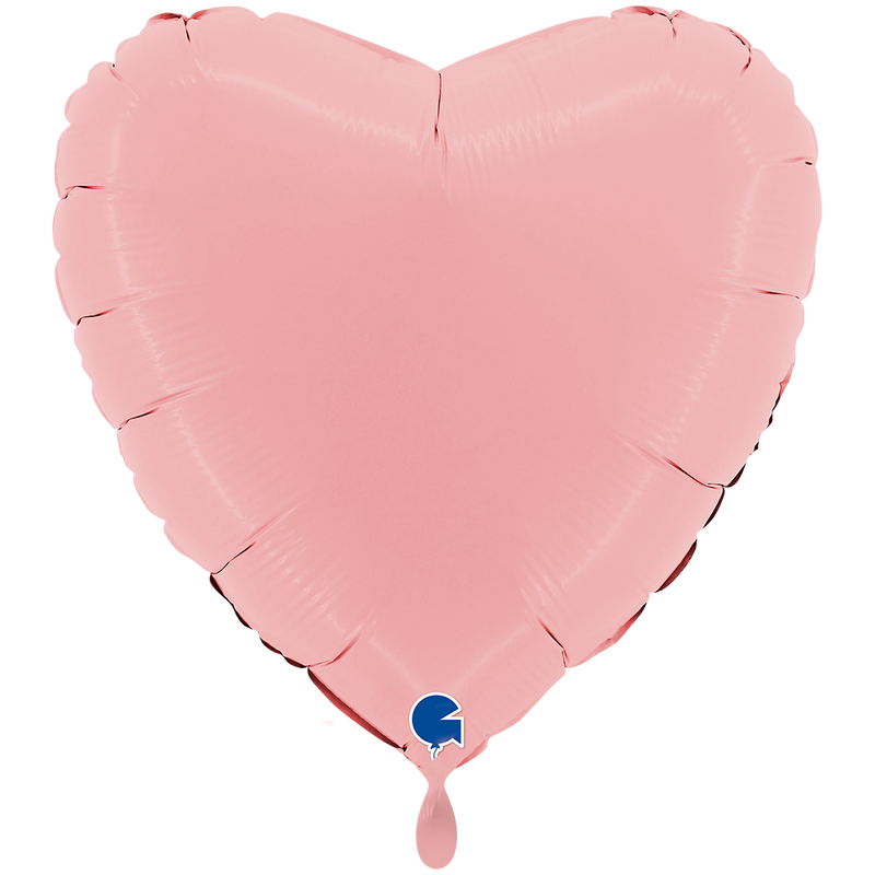 Herzballon XXL Mattpink