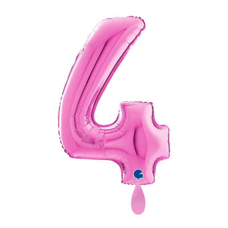 Zahlenballon 4 XL - Fuxia