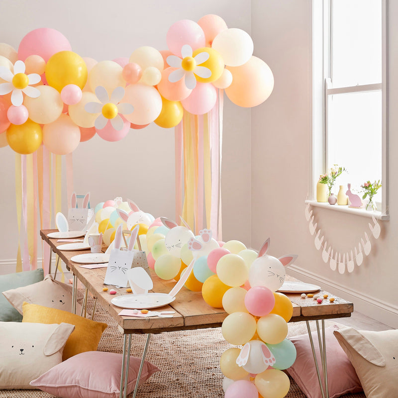 Pastell & Gänseblümchen Ballongirlande | Boutique Ballooons