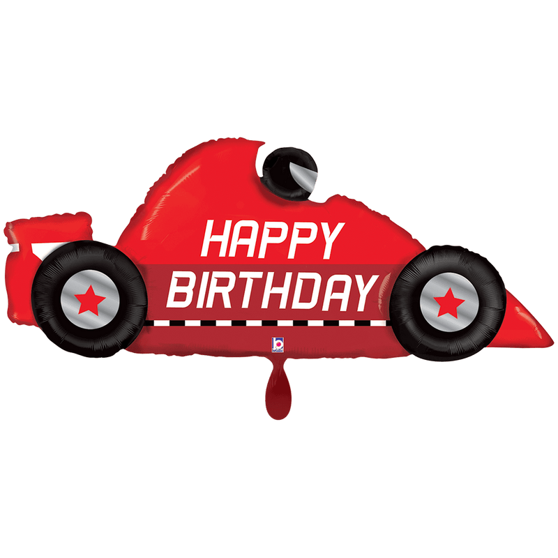 Folienballon Race Car Birthday