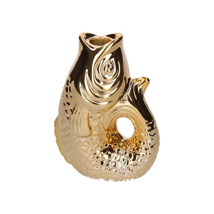 MONSIEUR CARAFON, FISCH, KERZENHALTER S(H16,2 CM), GOLD