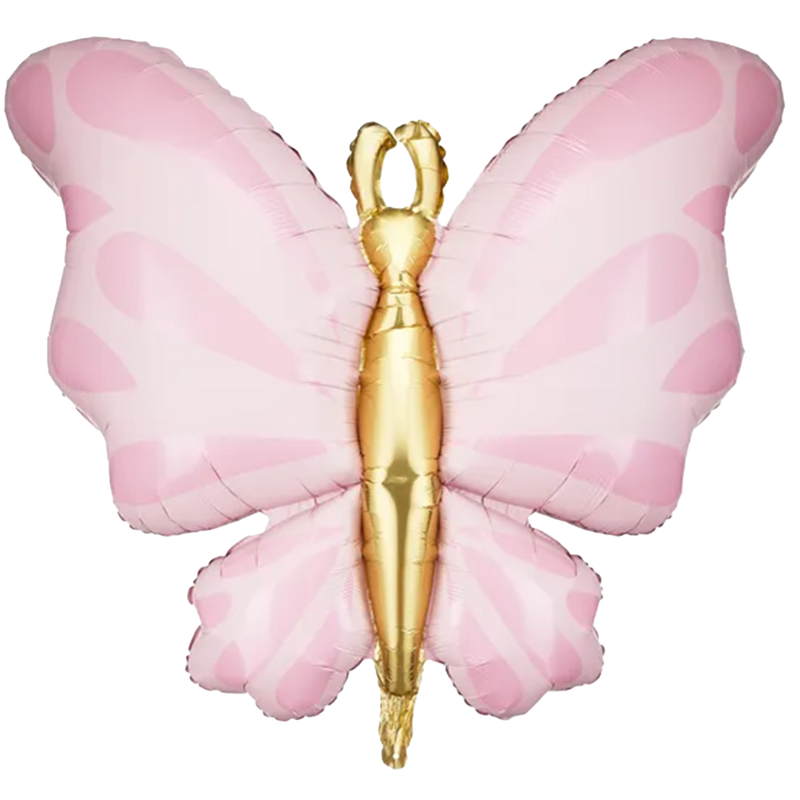 Folienballon Butterfly Rosa XXL