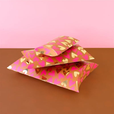 Kissenschachteln - Medium - Hearts Fluor Pink