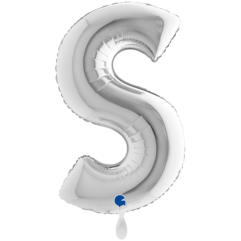 Buchstabenballon S XXL - Silber