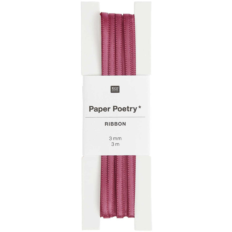 Satinband, Beere, 3 mm x 3 m