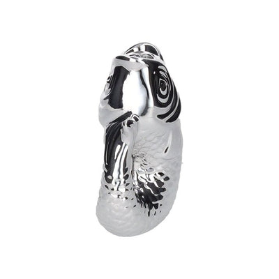 MONSIEUR CARAFON, FISCH, KERZENHALTER S(H16,2 CM), SILBER