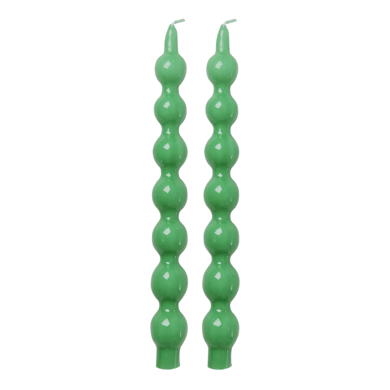 Kerzen - Grün - 2er Pack