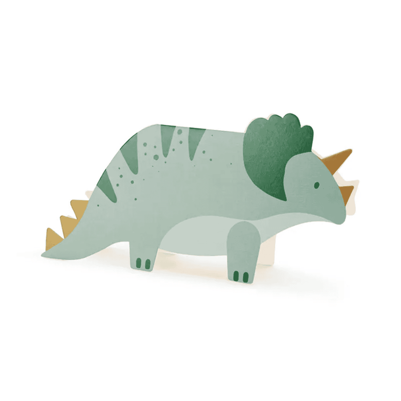 6 Einladungskarten - Dinosaurier