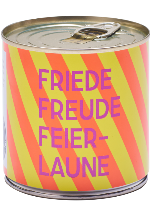 Cancake Friede Freude Feierlaune, Neon Orange/Gelb, Schwarzwälder Kirschkuchen