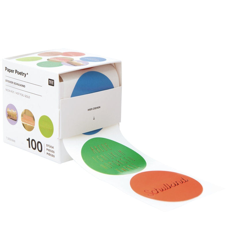 STICKER SCHULKIND 100 STÜCK