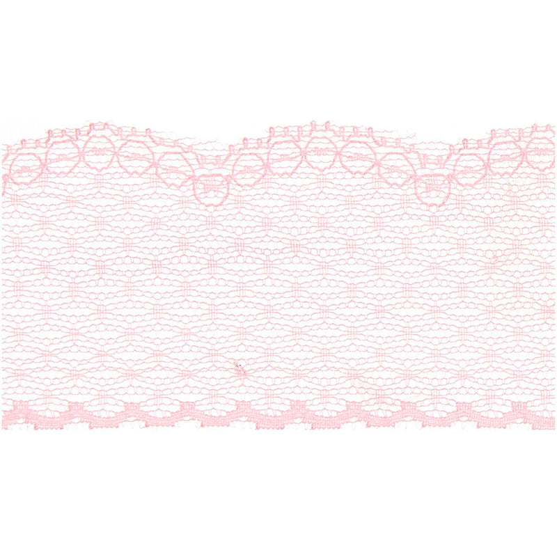 Spitzenband Pünktchen, Rosa, 58 mm x 3 m