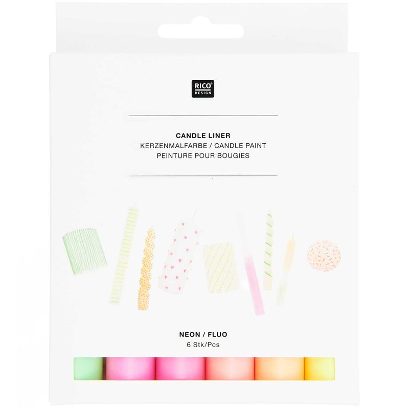 Candle liner Set Neon, 6-tlg