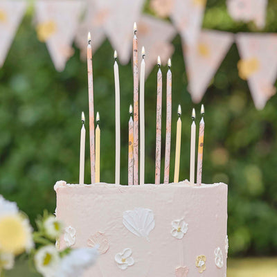 Hohe Blumen-Geburtstagskerzen | Boutique Ballooons