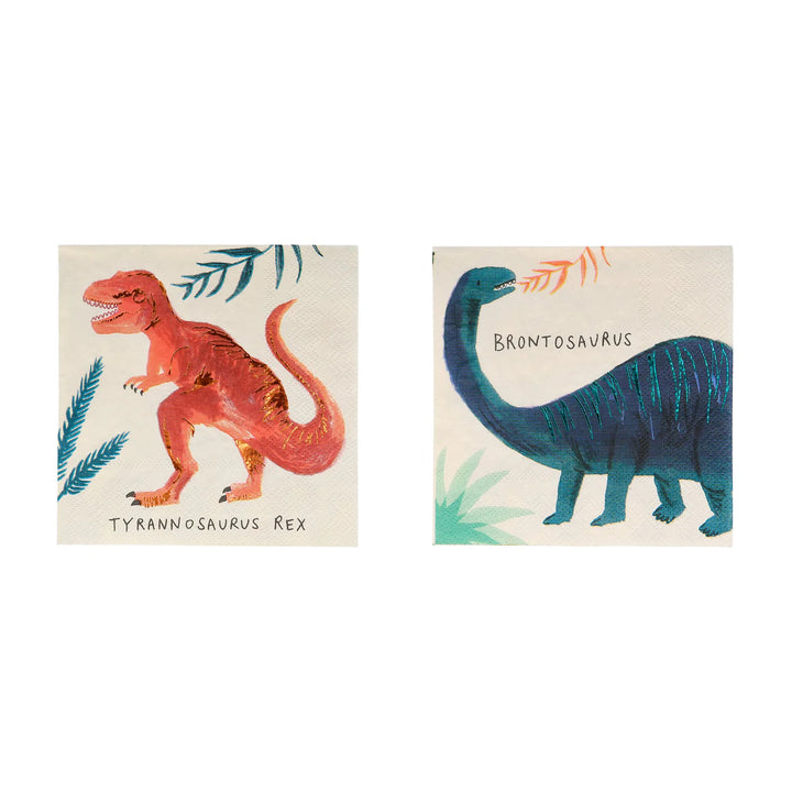 Dinosaurier-Servietten