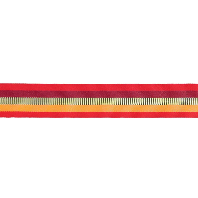 PAPER POETRY WEBBAND MULTI STREIFEN ROT/GOLD 25MMX3M