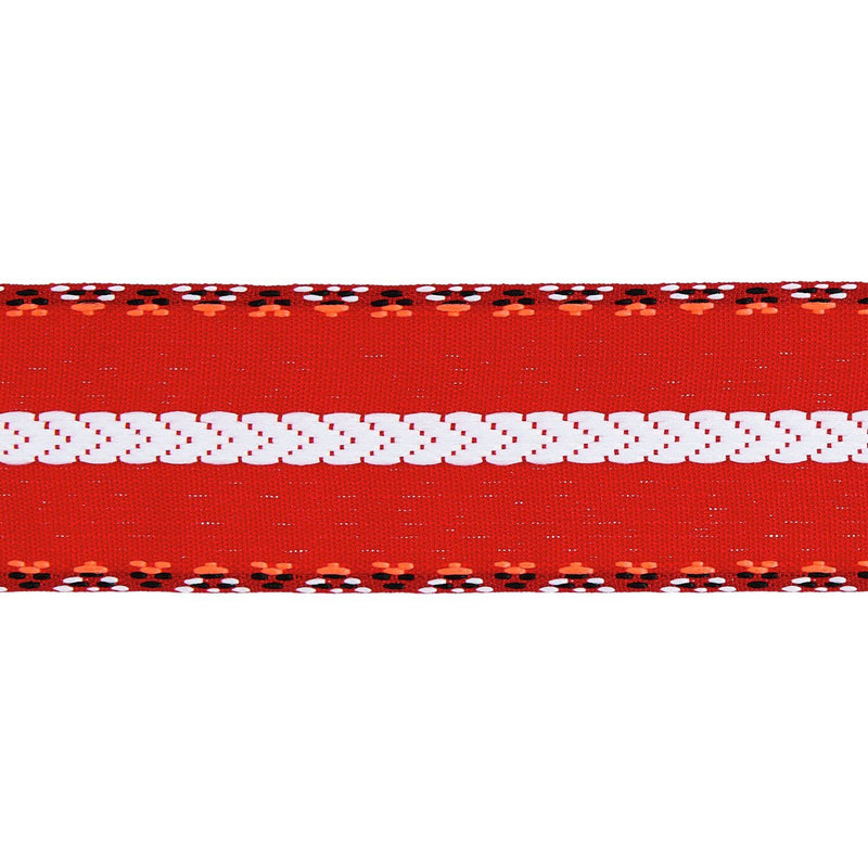 PAPER POETRY WEBBAND ZACKENMUSTER ROT/WEISS/SCHWARZ 38MMX3M