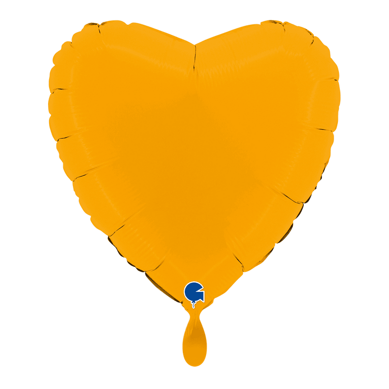 Herzballon Matt Senfgelb