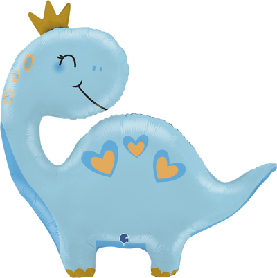 Folienballon Blue Dino XXL | Boutique Ballooons