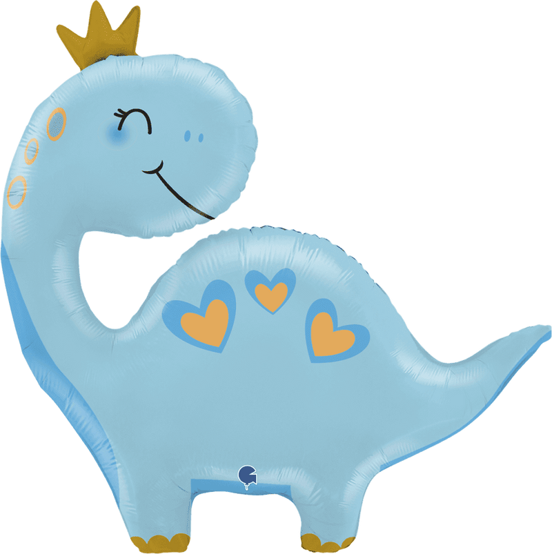 Folienballon Blue Dino XXL | Boutique Ballooons