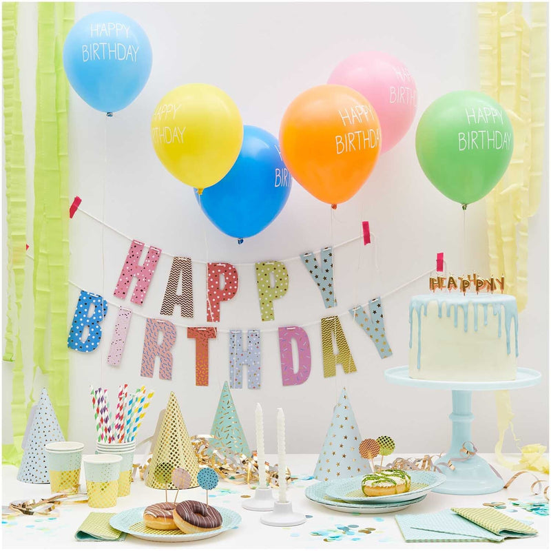 SERVIETTE KONFETTI, BLAU 20 STK, 33 X 33 CM