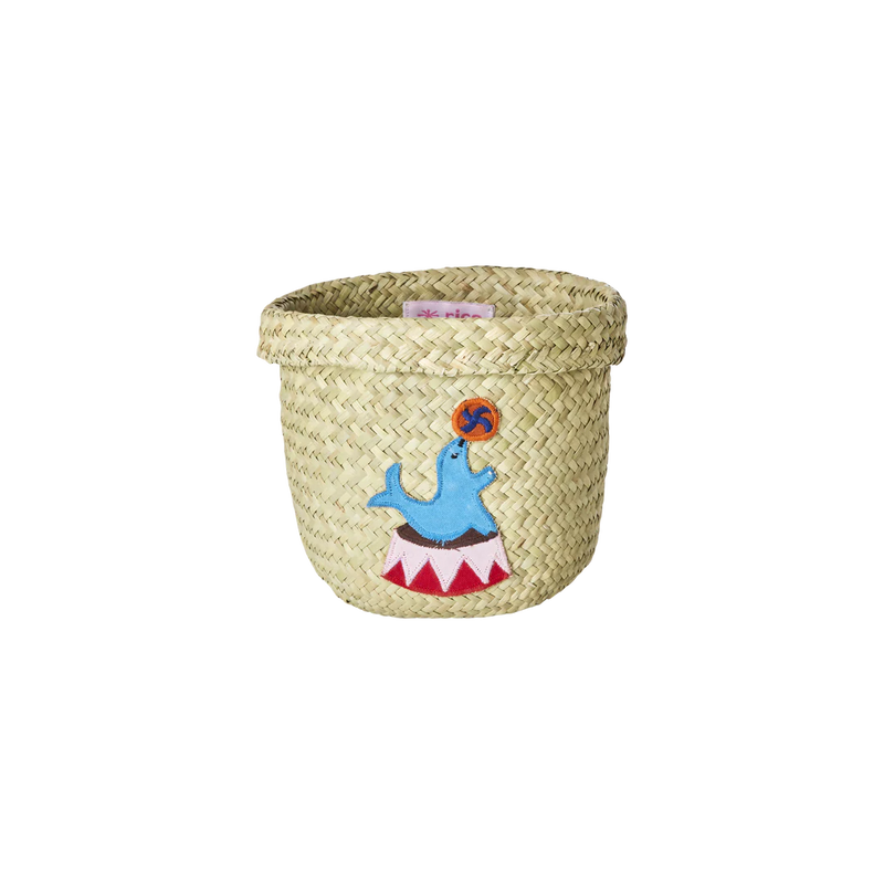 Kleine Raffia Aufbewahrungskorb - Natürlich - Circus Theme