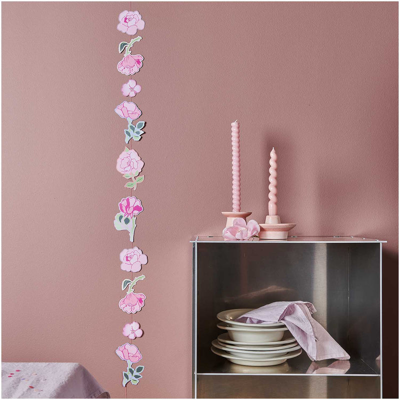 Genähte Girlande Rosen FSC MIX