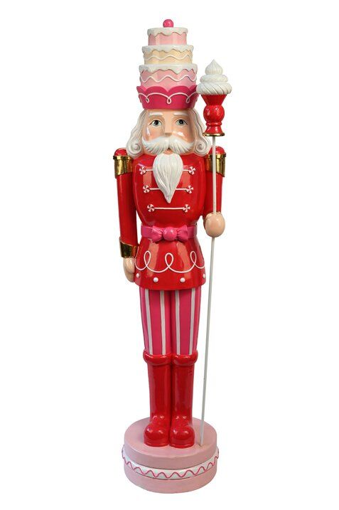 Noce, Nussknacker, H125,5cm, rosa/rot