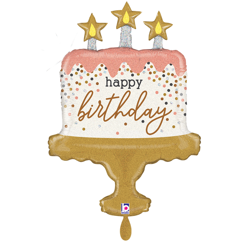 Folienballon Birthday Cake Confetti XXL