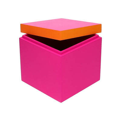 NEO, BOX, S(13X13X13CM), 2 FARBIG, NEON PINK/NEON ORANGE