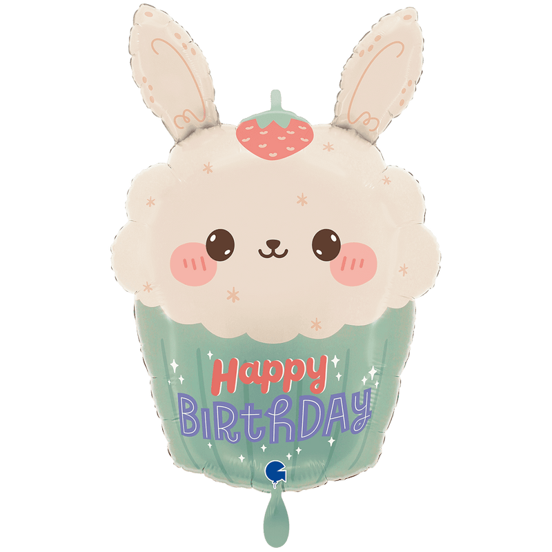 Folienballon Bunny Cupcake XXL