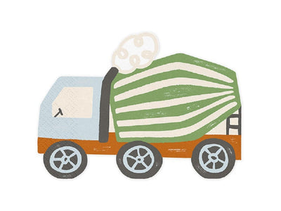 Servietten Betonmischer 20 Stück | Boutique Ballooons