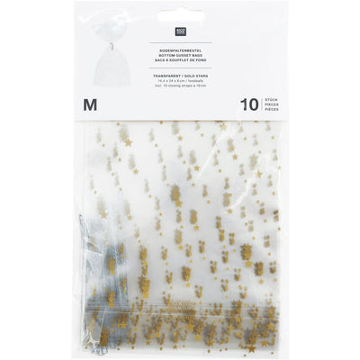 KEKSTÜTEN GOLDENE STERNE RASTER 10 STÜCK 144x240mm