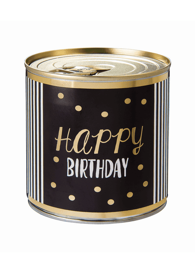 Cancake Happy Birthday gold dots black&white Edition Brownie | Boutique Ballooons
