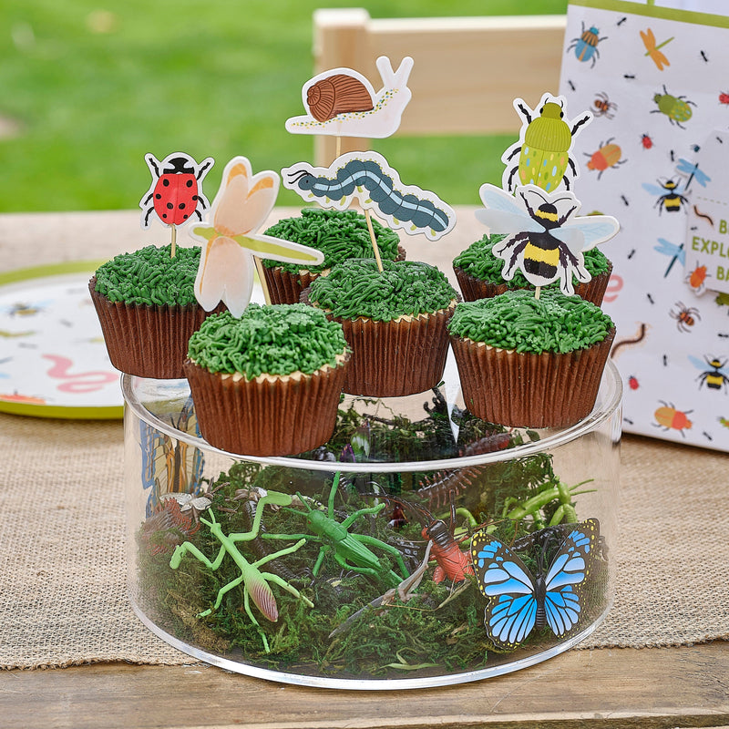 Insekten-Party Cupcake-Topper